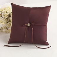Chocolate Wedding Ring Pillow