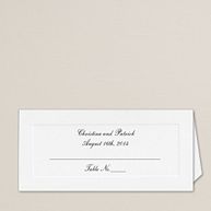 Classic Style Wedding Place Card