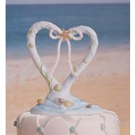 Coastal Mist Wedding Cake Topper