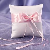 Colorful Bow Ring Bearer Pillow