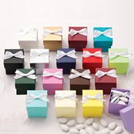 Two-Piece Colorful Wedding Favor Boxes