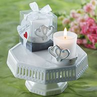Hearts Votive Candle Wedding Favor