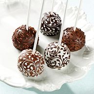 Filigree Design Brownie Pops Favor