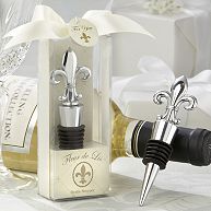 Fleur-de-lis Bottle Stopper Wedding Favor