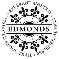 Fleur-de-lis Return Address Personalized Stamp