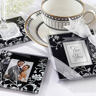Floral Coaster Wedding Favor