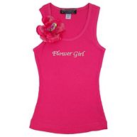 Flower Girl T-Shirt with Removable Silk Flower