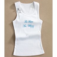 "Future Mrs." Bride Tank in White