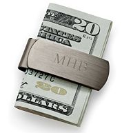 Engraved Gunmetal Money Clip for Groomsmen