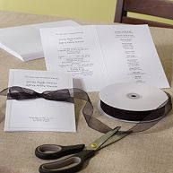 Hartford DIY Wedding Program Kit