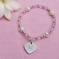 Heart Charm Bracelet for Flower Girl