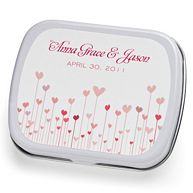 Heart Garden Mint Tin Wedding Favor