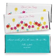 Hershey's&reg; Personalized Chocolate Bar Favor - Flower Garden