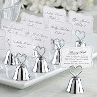 "Kissing Bells" Wedding Place Card Holder