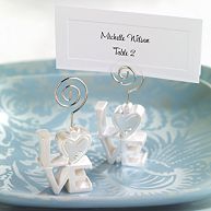 LOVE Wedding Place Card Holder