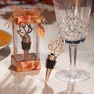 Leaf Bottle Stopper Wedding Favor
