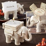 Lucky Elephant Tea Light Holder Wedding Favor