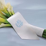 Monogrammed Bridal Bouquet Ribbon