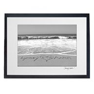 Names in the Sand - Black and White Custom Seaside Photo
