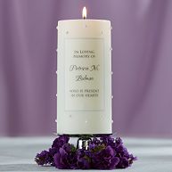 Pearl-Accent Wedding Memorial Candle