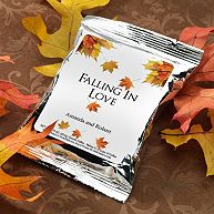 Personalized Autumn Themed Cocoa Mix Wedding Favor