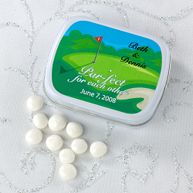 Wedding Mint Tins Personalized Favor - Golf Design