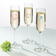 Personalized Toasting Flutes Wedding Favor