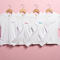 Personalized White Hoodie