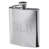 Polished Stainless Steel Groomsmen Flask