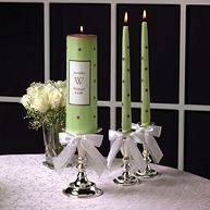 Polka Dot Wedding Unity Candles