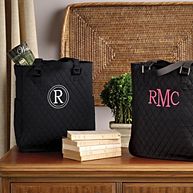 Quilted Microfiber Tote