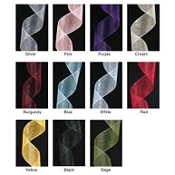 Sample, 7/8" Sheer Organza Ribbon