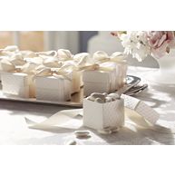 Sample, Quilted Off-White Favor Box