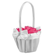 Satin Bows Flower Girl Basket