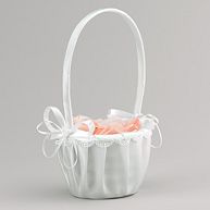 Satin Flower Girl Basket