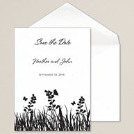 Butterfly Kisses Save the Date Wedding