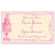 Wedding Cake Design Save-The-Date Wedding Magnet