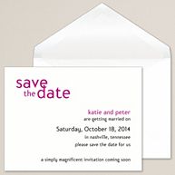 Simply Save the Date Wedding