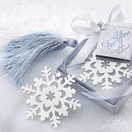 Snowflake Bookmark Wedding Favor