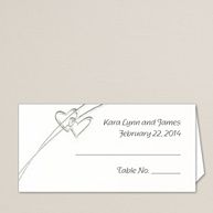 Soaring Hearts Wedding Place Card