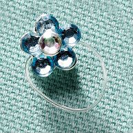 Something Blue Toe Ring Wedding Jewelry
