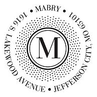 Sophisticated Dots Return Address Personalized Stamp