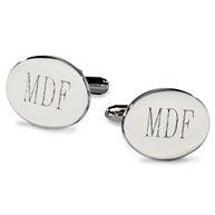 Sophisticated Oval Groomsmen Cufflinks