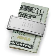 Engraved Stainless Steel Money Clip for Groomsmen