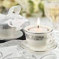 Teacup and Tealight Candle Wedding Favor