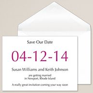 The Big Day Save the Date Wedding