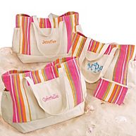 Personalized Bridesmaid's Beach Bag