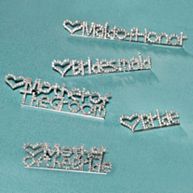 Rhinestone Wedding Party Pins