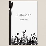 Butterfly Kisses Wedding Program Cover