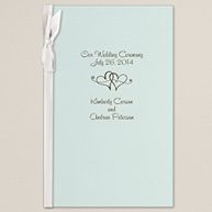 Wrapped in Romance Wedding Program Cover